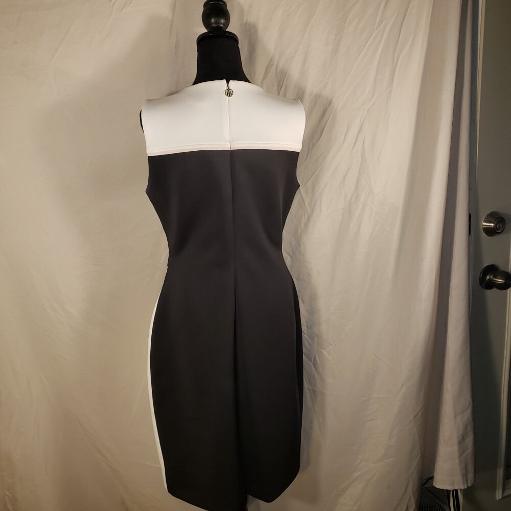 Tommy Hilfiger Black and White Bodycon Dress Size 10 - Picture 3 of 5